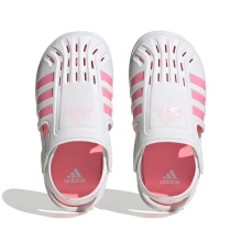 adidas Sandale Water Sandal (Velcro closure, closed toe area) white/pink Kids Water Shoes